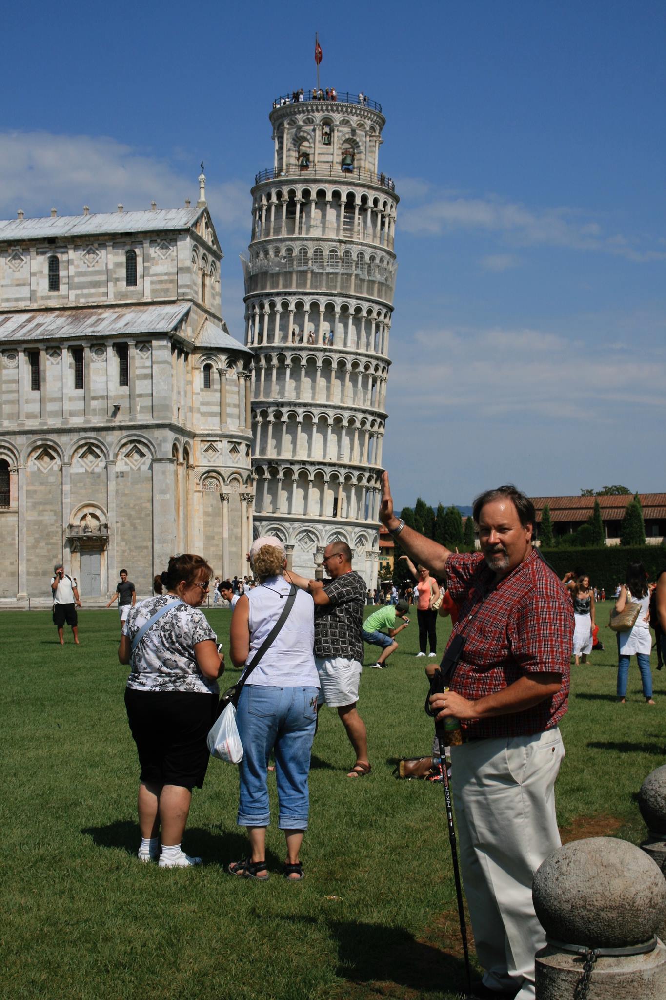 Jay Holding up the Leaning Tower of Pisa